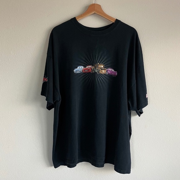 Gildan Other - Vintage Y2K Cars Lightning McQueen State Farm Promo Black Tee Size XXL